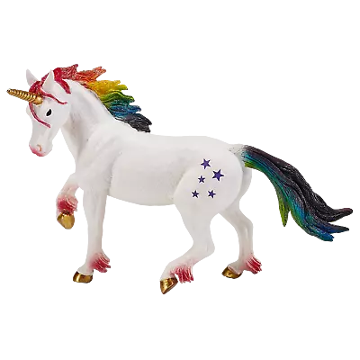 Mojo RAINBOW UNICORN Fantasy Action Toys Figures Play Models Mythical Legends • £12.50