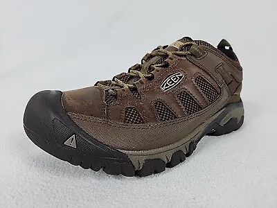 Keen Targhee Vent Hiking Trail Shoes Men's U.S. Size 11.5 Brown Leather 1018577 • $59.99