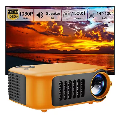 1080P Mini Portable Projector Full HD Home Theater Cinema Movie HDMI USB Video • $33.99
