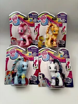 NEW My Little Pony Friendship Is Magic CUTIE MARK MAGIC LOT Of 4 PONIES FiM G4 • $21.71