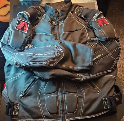 ESMX Motorcycle Jackets Carbon Fiber Armor Shoulder Moto Jacket For Men Size XL • $30