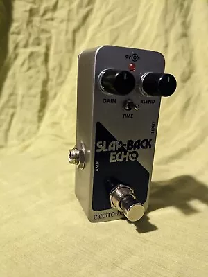 Electro-Harmonix SLAP-BACK ECHO Analog Delay Effects Pedal -Silver And Blu EHX • $20.50