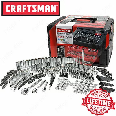 Craftsman 450-Piece Mechanics Tool Set Metric SAE Includes 3 Drawer Case • $272.95