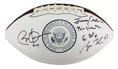 (5) US Presidents Signed Wilson POTUS Logo White Panel Football JSA #BB74099 • $19999.99