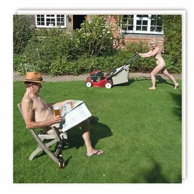 Spot Of Gardening Nudist Photo Finish Greeting Card For Any Occasion • £3.99