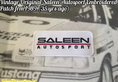 Vintage Original Saleen Autosport Embroidered Patch Mustang 5.0 Fox Body Shelby • $19