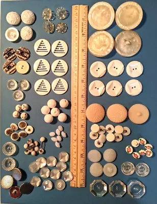 Twenty-one  (21) Vintage Sets Of Buttons.  Button Tin Rescues. Mixed Lot. • $3.99