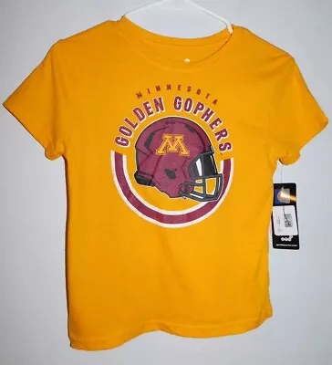 Minnesota Golden Gophers Size 7 Youth  T- Shirt Yellow • $8