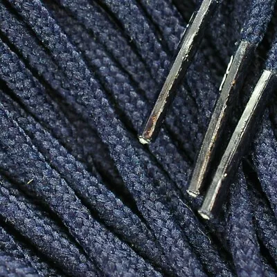 TZ Laces - Blue - Round Cord Oval All Lengths For Boots Shoes Trainers • £1.75