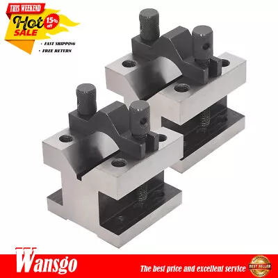 2-3/8'' X 2-3/8'' X 2'' V Block & Clamp Set  Gauge Gage Machinist Tool Multi-use • $43.99