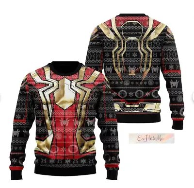 Christmas Spider Man 3D Ugly Sweater HALLOWEEN GIFT BEST PRICE CHRISTMAS GIFT • $36.99