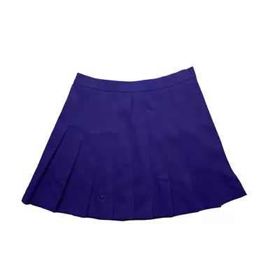 Vintage Womens Purple Le Coq Sportif Pleated Tennis Skirt Size 10/12 Made In Usa • £7.47