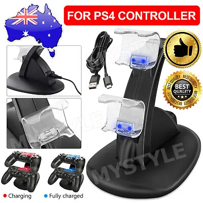 $13.45 • Buy For Playstation 4 PS4 Controller Charger Dock Dual Stand Charging Station Pad