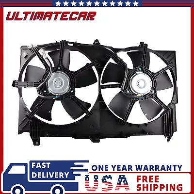 Dual Radiator Cooling Fan ASSY For 03-06 Nissan 350Z 03-07 Infiniti G35 3.5l V6 • $77.88