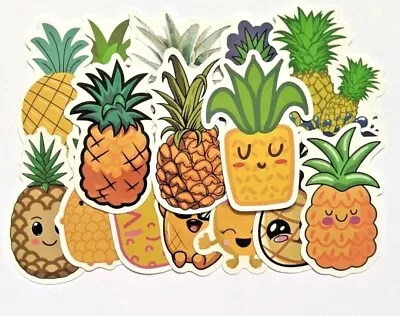 Pineapple Stickers Waterproof Vinyl Sticker For Laptop / Phone / Suitcase / Bike • £4.99