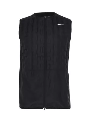 Nike Therma-FIT ADV Repel Full Zip Down Golf Vest Black Men’s Medium DX6078-010 • $109.99