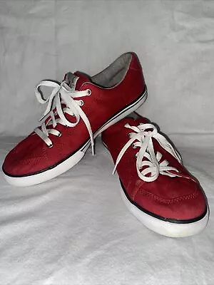 Kustom Girls Womens Sand Shoe Size 9 US 6.5 UK Kramer True Red Canvas Lace Up • $18.99