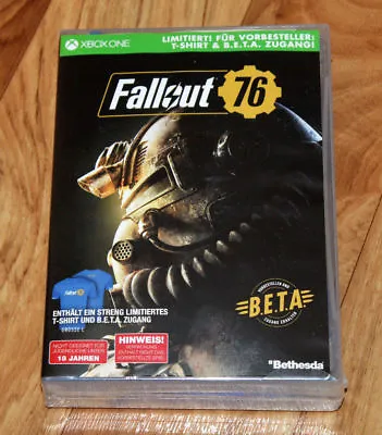 Fallout 76 Rare Limited Preorder Box T-Shirt Beta Xbox One PS4 NO GAME 2 3 4 • £71.92