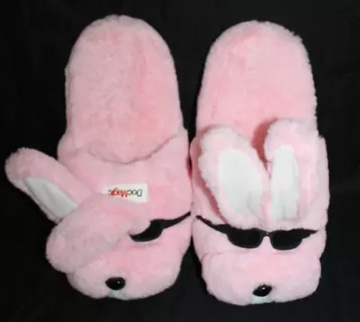 Energizer Bunny Slippers Rabbit Pink Plush Size 9/10 New Sunglasses Easter • $25