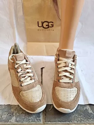 Womens Ugg Uggs Trainers Size Uk 7.5 Or Eu 40 Cream Colour.  • £35