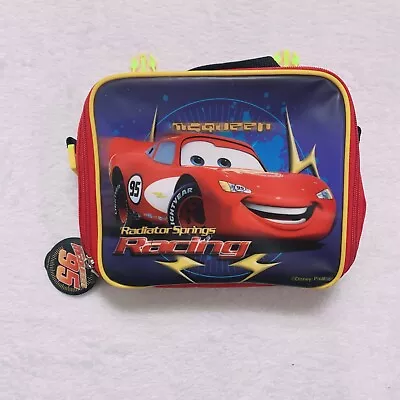 Disney Pixar Cars Lightning McQueen Insulated Lunch Box Bag Racing • $8.90