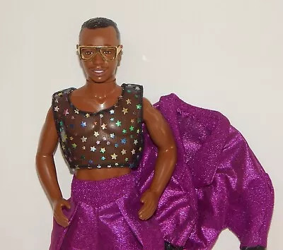 1991 MC Hammer Doll In Original Purple Outfit With Gold Glasses And Shoes • $18.99