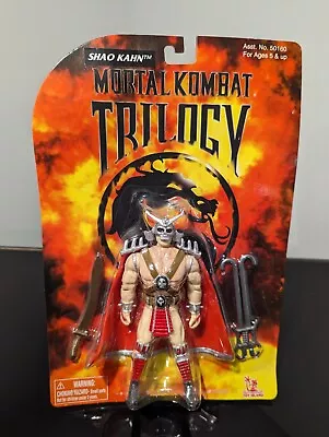 MOC Mortal Kombat Trilogy SHAO KAHN Action Figure Toy Island Movie SEALED 1996 • $125