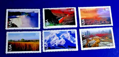 Us C133-c138 Air Mail Stamps  1999-2001 Set Of 6 Sheet/pane  Singles  Mnh/sa • $7.87