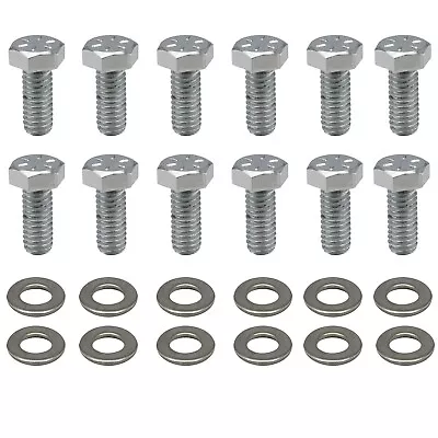 Chrysler Valve Cover Bolts Set Small / Big Block Steel Chrome Hex 318 - 440 • $12.99