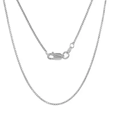 0.7mm To 3mm Sterling Silver BOX Chain Necklace Or Bracelet W/ LOBSTER CLASP • $10.49