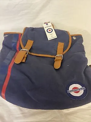 Lambretta Navy Blue Backpack Rucksack Bag BNWT • £19.95