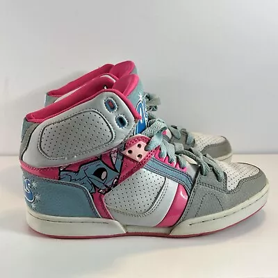 OSIRIS WHITE/ BLUE Pink BUNNY RABBIT NYC 83 SKATE SHOES - Sz 8 Super RARE • $111.20