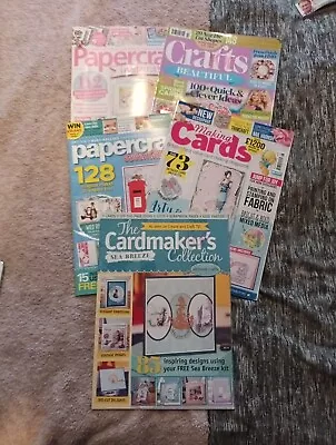 5 Craft Magazines card Making Etc  • £3