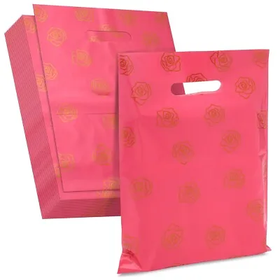$17.99 • Buy 100x Merchandise Bags For Small Business Retail Boutique Shopping Plastic 9x12”