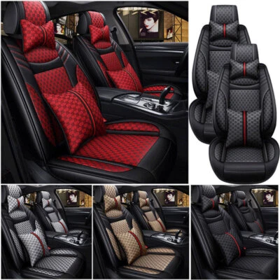 $89.99 • Buy Deluxe 5 Seats Car Seat Covers Universal Protector Front & Rear Cushion Full Set