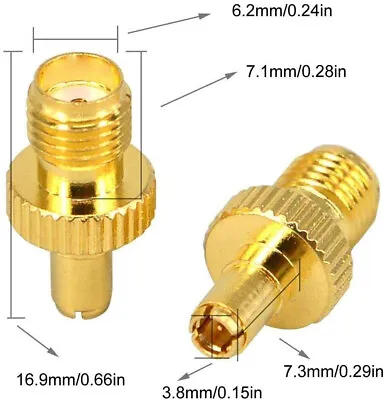 £3.79 • Buy 2x Bluespot Networks TS9 Male Plug To SMA Female Adapter For 4G/5G Routers
