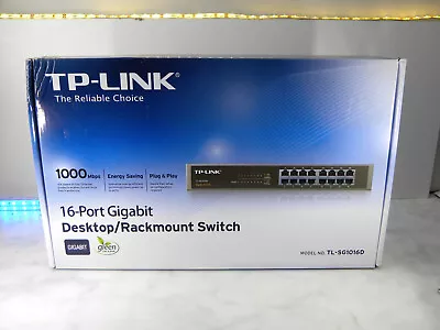 TP-LINK  TL-SG1016D 16-Port Gigabit Ethernet Switch BOXED UK FREE P&P #G3 • £44.98