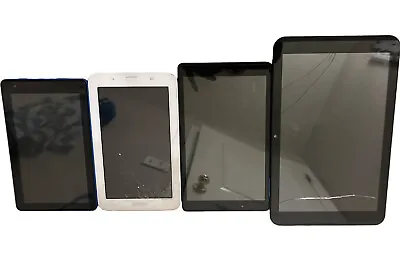 LOT OF 4 Tablets Bundle Mixed Samsung Lenovo RCA Prestige For Parts Only • $7