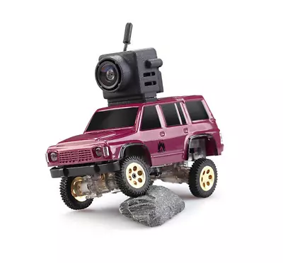 RC 1/64 Micro Rock Crawler TRUCK 4x4 Off-Road W/ LED + FPV Goggles RTR -RED- • $159.99