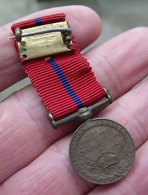 Miniature Bronze Edward Vii Metropolitan Police 1902 Coronation Medal Jenkins. • £22