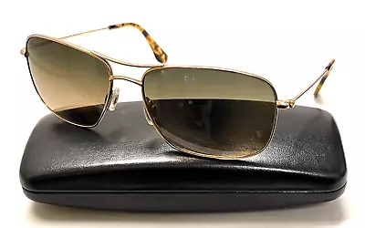 MAUI JIM WIKI WIKI MP-SG 246 Silver Brown Tortoise Aviator Sunglasses Japan • $65