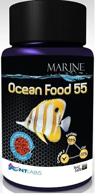 Nt Labs Ocean Food 55 Marine Coral Reef Granular Fish Tank Sinking Pellet Diet • £7.45