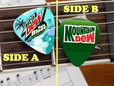 Set Of 3 Baja Blast Retro Mtn Dew Premium Promo Guitar Pick Pic Mountain Mt • $9.99