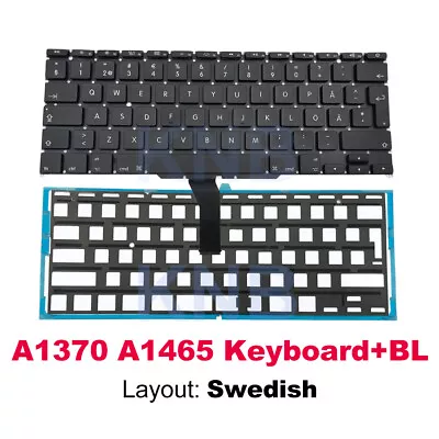 Sweden Swedish Keyboard With Backlight For Macbook Air 11  A1465 A1370 2011-2015 • $21.40