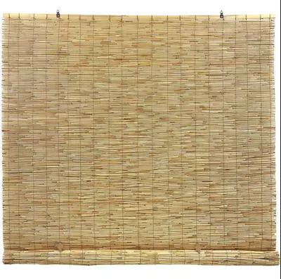 Bamboo Blinds Natural Roll-Up Shade Outdoor Patio Window Light Filtering 72  L • $29.99