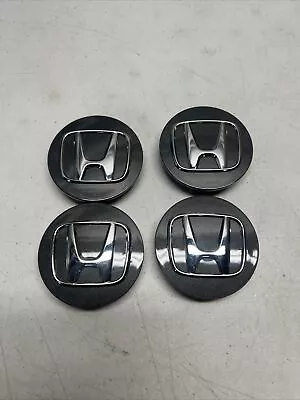 Genuine Honda Center Caps Lot Of 4  2 3/4 In. Silver/Gray/Chrome 44742-t2a-a210 • $30