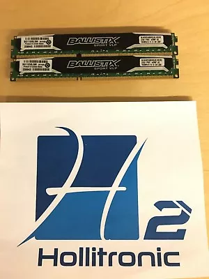 Lot Of 2 BALLISTIX SPORT VLP 8GB (4GBx2) DDR3-1600 DIMM MEMROY • $38.99