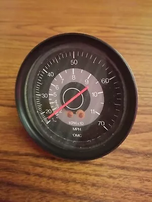 Vintage OMC Marine Boat 70 MPH Speedometer Gauge USED. 122994 • $44.99