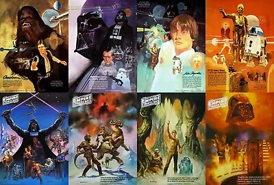 1977/81 Burger Chef 11x17 Star Wars & Empire Strikes Back Poster Prints Set Of 8 • $49.99