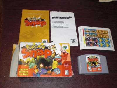 $99.99 • Buy COMPLETE Pokemon Snap Nintendo 64 N64 W STICKERS Original Game Box Manuals CIB!